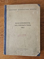 Hungary Place Names Directory 1952