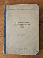 Locality directory of Hungary 1952