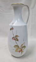 Old, marked, beautifully painted, richly gilded, porcelain vase or spout in perfect condition