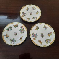 Herend Victoria patterned porcelain cookie and dessert plate vbo