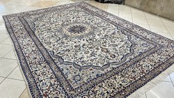 3560 HATALMAS Iráni Nain selyemkontúros kézi csomó gyapjú perzsa szőnyeg 415X292CM