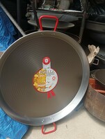 Hatalmas 70cm Eredeti Spanyol Paella Szelet sütő Serpenyő Grillező Tárcsalap helyett Flekken sütő
