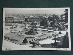 Postcard, Budapest, view from the castle, 1935