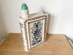 Book-shaped ceramic bottle with cap