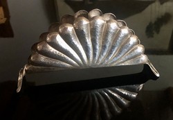 Kagyló formájú ezüst szalvétatartó