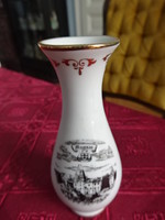 Osztrák porcelán mini váza, magassága 10,8 cm. Vanneki!