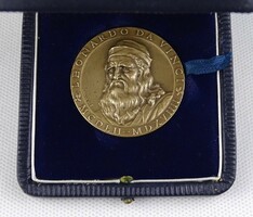 1R438 a. Motti: leonardo da vinci bronze commemorative medal