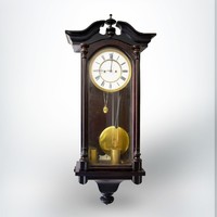 Two-weight neo-baroque wall clock