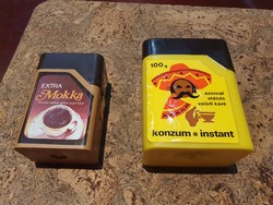 Retro coffee mocha boxes together in very nice condition omnia konzum