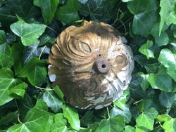 Wooden gold patina ornament rosette replacement or decoration