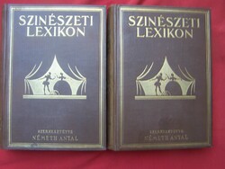 Színészeti lexikon I-II.Győző Andor kiadása  | 1930  | kiadói egészvászon kötésben, szép állapotban