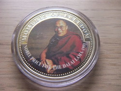 10 Dollár  A Dalai Láma   ( 1989 )  Libéria  2001 Zárt kapszulában