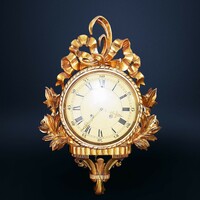Baked gilded wall clock