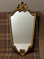 Antique mirror of large gold color from a German heirloom in excellent condition