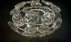 Szputnyik Hellerau üveg kristály lámpa 1960 ALKUDHATÓ  design