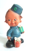 Jat Yugoslav airline stewardess mascot advertising beeping doll