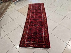 Hussianabadi kézi csomózású 67x200 cm gyapjú perzsa futó szőnyeg  MZ265