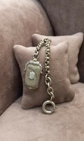 Antique silver watch charm