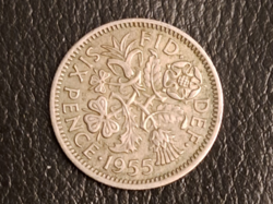 England 5 pence 1955. (1648)