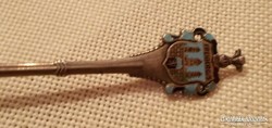 Silver spoon with enamel decoration