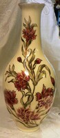 Zsolnay flower pattern vase 27 cm.