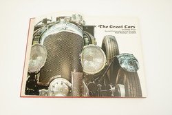 Retro car book in English / pictures drawings / from the 1960s / old car picture book