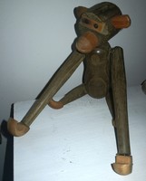 Régi fából készült majom játék