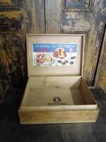 Dr. Oetker sütőporos doboz a 20. század első feléből, jelzett dekorációs darab, szép állapotban