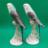 Retro  Iparművészeti kerámia papagáj figurák