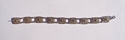 19,4 cm. hosszú, filigrán ezüst karkötő