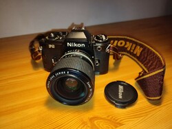 Nikon FG váz slr Series E 36-72mm F3.5 Zoom lencse fényképezőgép