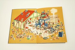 Retró Angol nyelvű Autós Könyv / Motor Illusztrált Képek Rajzok / 1950-es évekből / Régi Autó