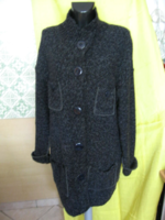 NEXT sötétszürke kötött kabát, hosszú kardigán XL
