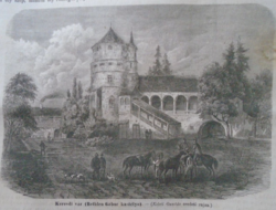 D203429 p277 A keresdi vár  -Keresd - Bethlen várkastély Maros vm. fametszet egy 1866-os újságból