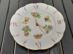 Herend vbo wall clock with Victoria pattern