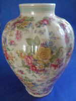 Thomas ivory Bavarian German porcelain vase, table lamp