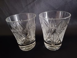 Pálinkás kristály pohár párban