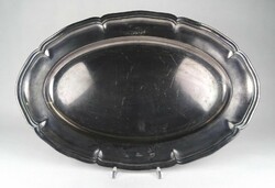 1R694 old large silver-plated art. Krupp berndorf alpaca serving bowl tray 32 x 48.5 Cm