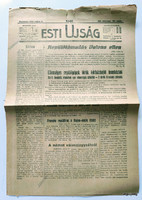 1916 május 9  /  ESTI UJSÁG  /  Régi ÚJSÁGOK KÉPREGÉNYEK MAGAZINOK Ssz.:  27835