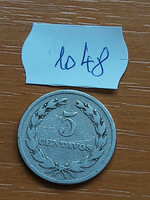 El salvador 5 centavos 1966 copper-nickel 1048
