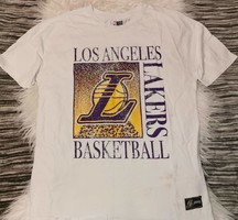 L.A. Lakers , NBA hófehér hibátlan póló S , több helyen jelzett eredeti