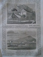 D203409 p189 A budai Sárosfürdő - Gellért fürdő -Budapest  -fametszet és cikk-1866-os újságból