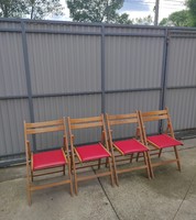 4 db összecsukható szék (vintage, retro, mid-century) eladó