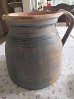 Folk beaked jug with old laky mark, szilke, jam?