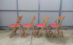 4 db összecsukható szék (vintage, retro, mid-century) eladó