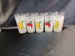 Glasses with fruit pattern