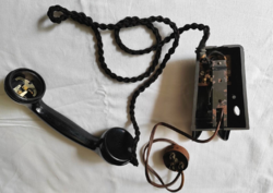 Régi, Vintage Siemems fali telefon, Cselédhívó telefon, házitelefon