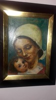 Éva Pfilf - Madonna - oil painting - art&decoration