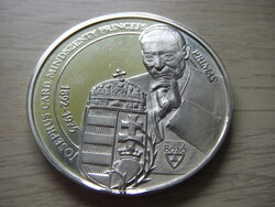 Bee: József Biboros of Mindszenti - reburial of Prince Primate silver commemorative medal 36.18 Gr 43 mm