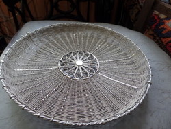 Braided silver plated bowl